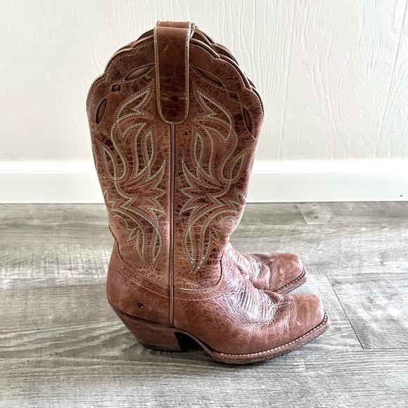 Ariat Women’s Bristol Brown Leather Western Cowboy Boots - Picture 1 of 7